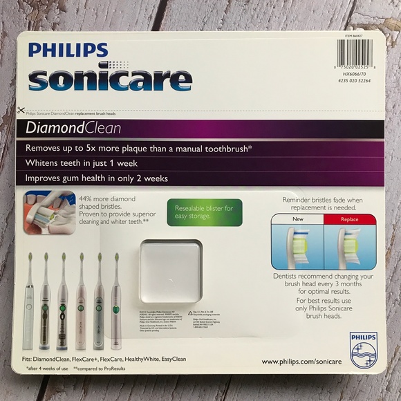 Philips Sonicare DiamondClean Brush Heads 6-Pack Plus Bonus 5 more brushes 🫧💦 - Picture 2 of 10